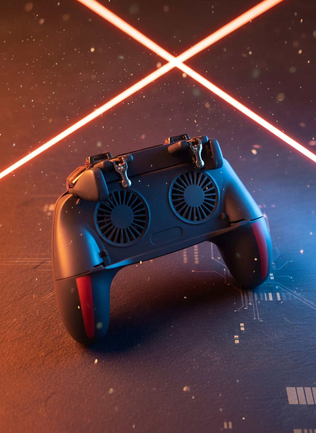 The Oros Vibes Glacier Dual-Fan Grip | 3-in-1 Controller, Cooler, and Power-Booster