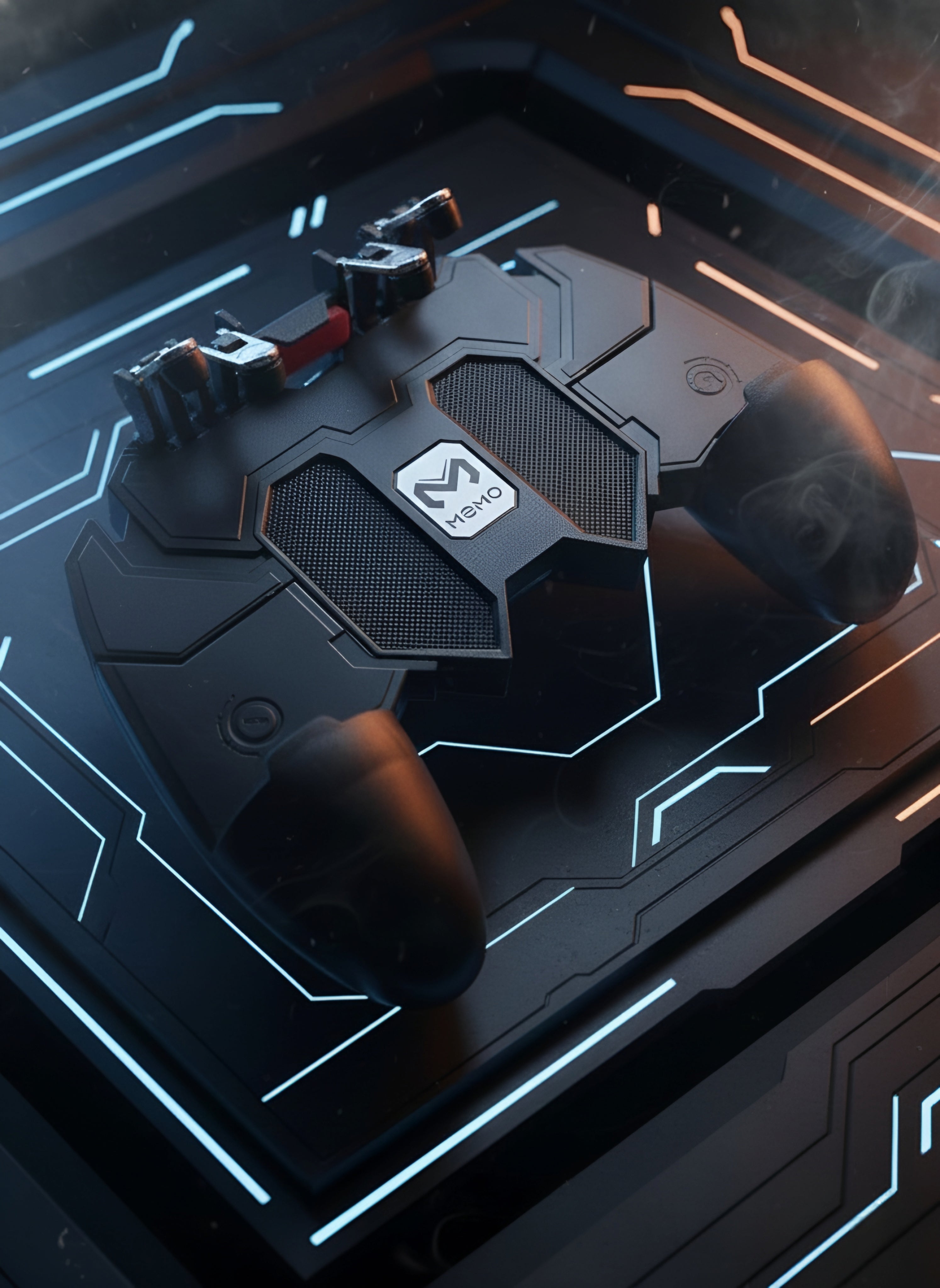 The Oros Vibes Sentinel Claw Grip | Ergonomic 6-Finger Mechanical Controller for Elite Mobile Gaming