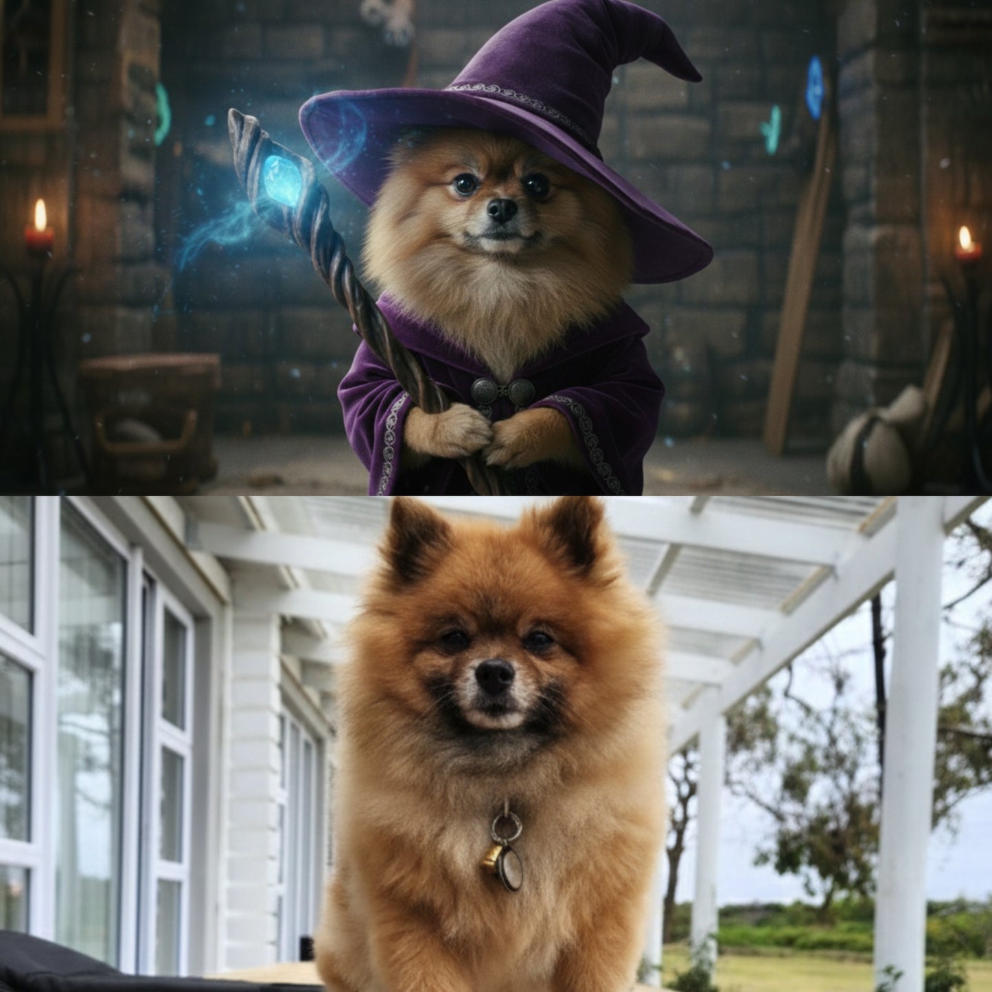 Custom superhero dog portrait on blocked canvas South Africa